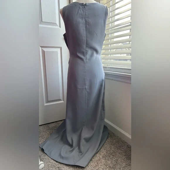 Casual Corner Silk Single Breasted Blazer & Sleeveless Maxi Dress - Picture 12 of 15